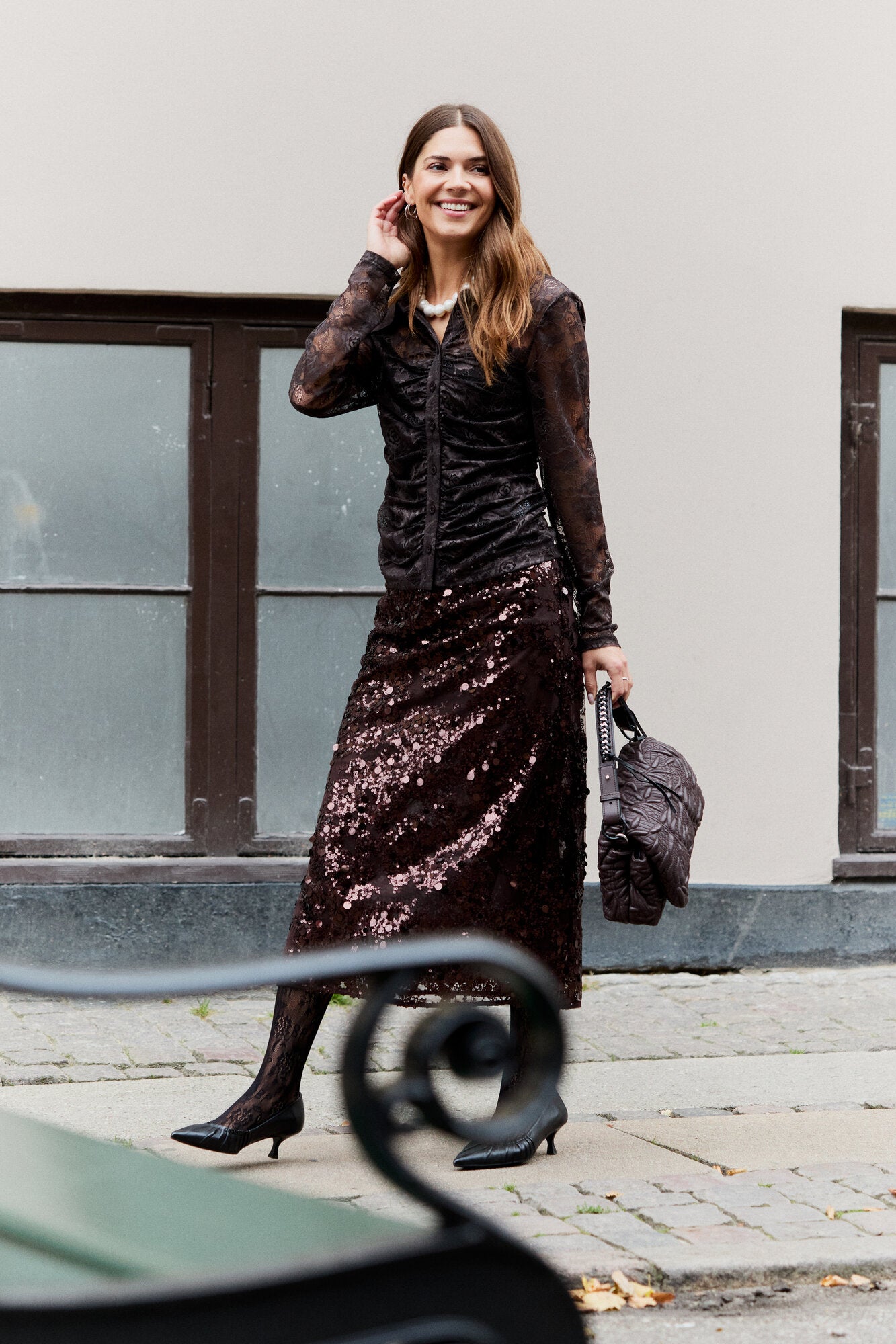 Shania nederdel - Coffee Bean Brown